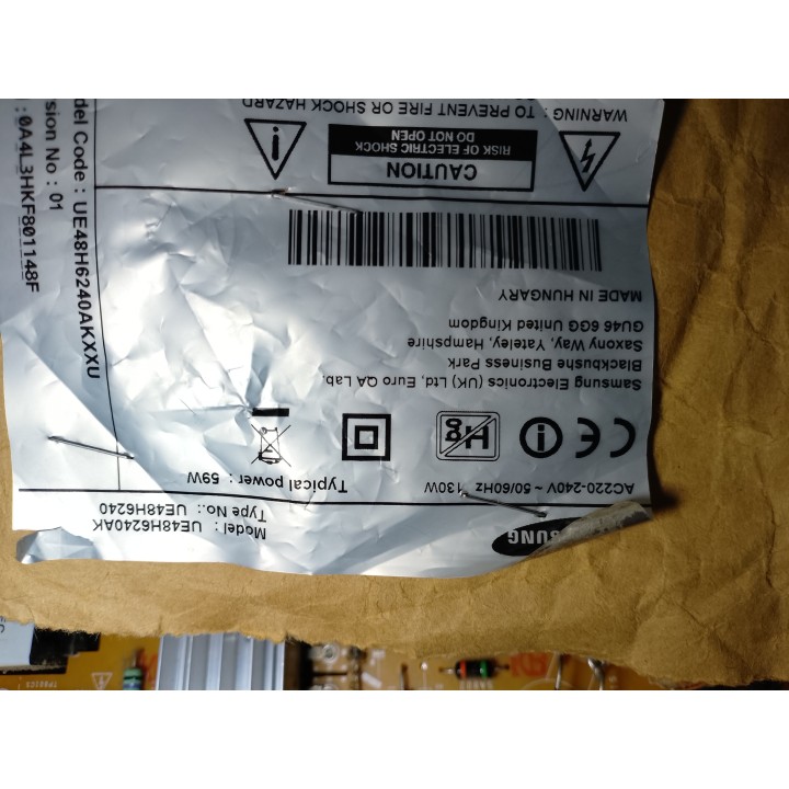 Power Board BN44-00709A L48X1T_ESM Samsung UE48H6240AK